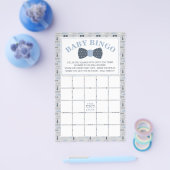 Baby Shower Bingo, Kleiner Mann, Bow Krawatte Flyer (Einzeln)