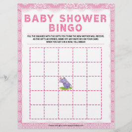 Baby Shower Bingo [Luxury Lace [Pink] Briefbogen