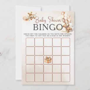 Baby-Shower-BINGO-Spiel Wir können es kaum erwarte Einladung