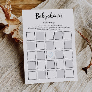 Baby-Shower-Bingo-Spiel zum Ausdrucken, Baby-Gesch Einladung