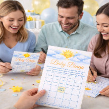Baby-Shower-Bingo-Spielkarte Partybedarf