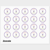 Baby Shower Bingo Stickers – Personalized “Got It! (Blatt)