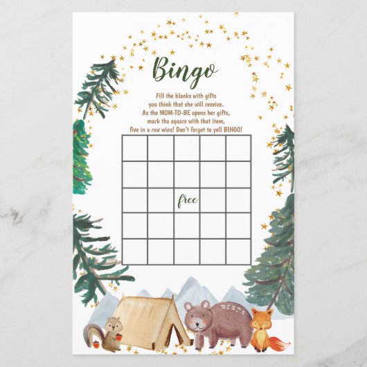 Baby Shower Bingo Wir können Frühwartecamper (Vorderseite)