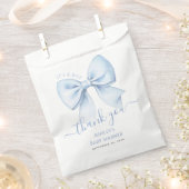 Baby Shower Blue Bow It's a Boy Thank You Geschenktütchen (Ausgeschnitten)