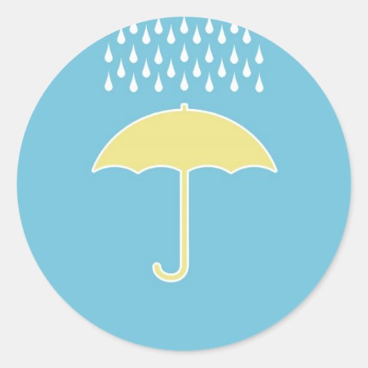 Baby Shower Blue Boy Umbrella Stickers (Vorderseite)