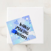 Baby Shower Blue Hearts Baby Making Potion Geschenkanhänger (Beispiel)