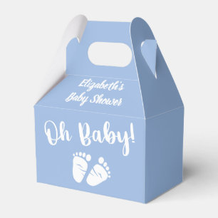 Baby Shower Blue Vielen Dank Geschenkschachtel