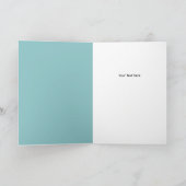 Baby Shower Blue Yellow Invitation Karte (Innenseite)