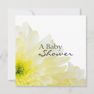 Baby Shower Blumen Einladung