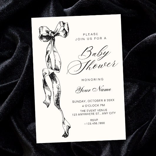Baby-Shower-Bogen Einladung