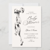 Baby-Shower-Bogen Einladung (Vorderseite)