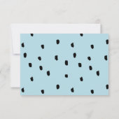 Baby Shower Boho Llama Confetti Vielen Dank Hinwei Dankeskarte (Rückseite)