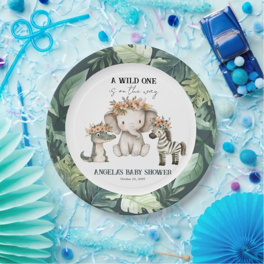 Baby Shower Boho Safari Pappteller (Party)