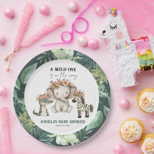 Baby Shower Boho Safari Pappteller (Party)