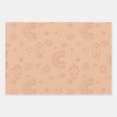 Baby Shower Boho Weather Geschenkpapier Set (Vorderseite)