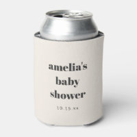 Baby Shower Bold Retro Elfenbein Personalisierter 