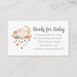 Baby Shower Book Request - Dreamy Stars Begleitkarte