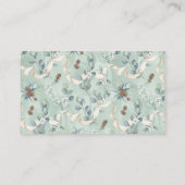 Baby Shower Book Request - Eucalyptus Ribbon Begleitkarte (Rückseite)