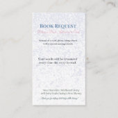 Baby Shower Book Request | Library Card Keepsake Begleitkarte (Vorderseite)