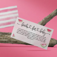 Baby Shower Books for Baby Watercolor Watermelon