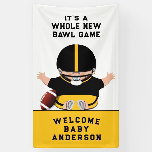 Baby Shower Boy Banner (Vertikal)