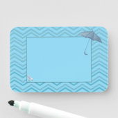 Baby Shower Boy Bird & Umbrella Namensschild (Beispiel)