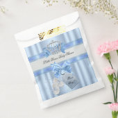 Baby Shower Boy Blue Little Prince Crown 3a Geschenktütchen (Versiegelt)