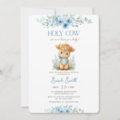 Baby Shower Boy Einladung (Vorderseite)