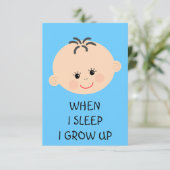 Baby Shower Boy Einladung (Stehend Vorderseite)