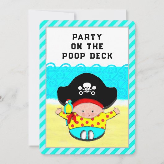 Baby Shower Boy Einladung (Vorderseite)