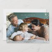 Baby Shower Boy Girl Foto Boy Girl Confetti Einladung (Vorderseite)