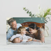 Baby Shower Boy Girl Foto Boy Girl Confetti Einladung (Stehend Vorderseite)