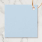 Baby Shower Boy mit Bogen Geschenkanhänger (Rückseite)