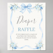 Baby Shower Boy mit Bogen Poster (Vorne)