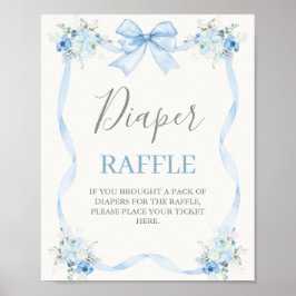 Baby Shower Boy mit Bogen Poster