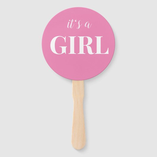 Baby Shower Boy oder Girl Gender Reveal Party Fächer (Vorderseite)