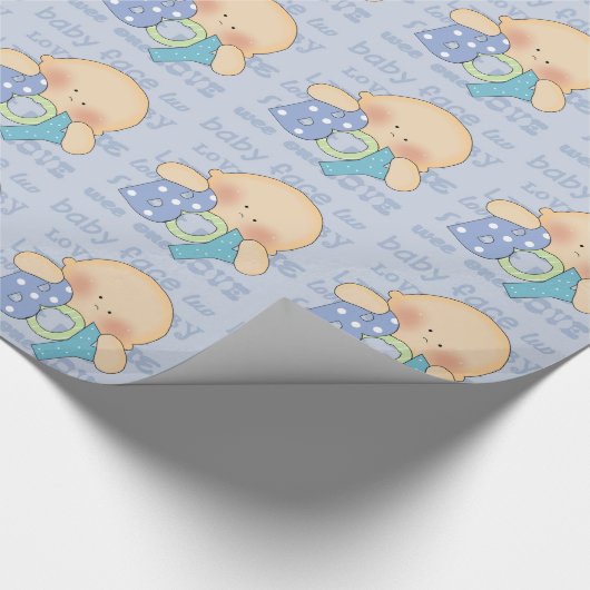 Baby Shower Boy Packpapier (Ecke)