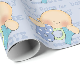 Baby Shower Boy Packpapier