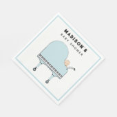 Baby Shower Boy Serviette (Ecke)