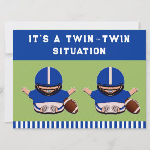 Baby Shower Boy Twins Einladung