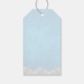 Baby Shower Boy with Adorable Pilot Teddy Bear Geschenkanhänger (Rückseite)