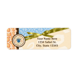 Baby Shower Boys Blue Safari Thema Einladung