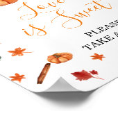 Baby Shower Brewing Pumpkin Gewürz Liebe ist süß Poster (Ecke)