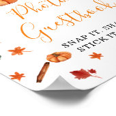 Baby Shower Brewing Pumpkin Spice Foto Gästebuch (Ecke)