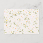 Baby Shower Bring A Book Instead of a Card  Begleitkarte (Rückseite)