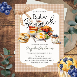 Baby-Shower-Brunch Neutral Einladung