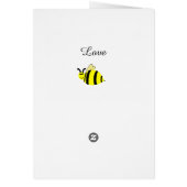 Baby Shower Bumble Bee Thank You (Hinten)