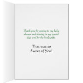 Baby Shower Bumble Bee Thank You (Innen (Rechts))