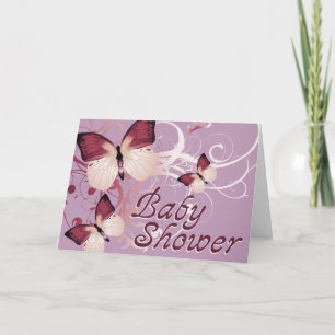 Baby Shower : Butterflies : Einladung