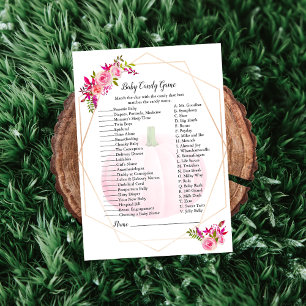 Baby Shower Candy Bar Game Pumpkin Floral Einladung